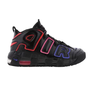 Nike Air More Uptempo GS 'Electric' Noir/Cramoisi brillant/Bleu clair FD1012 001