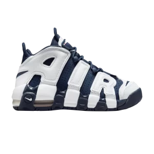 Nike Air More Uptempo GS 'Olympic' 2024 Blanc/Midnight Navy/Or métallique/Varsity Rouge FV5371 100
