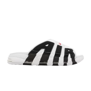 Nike Air More Uptempo Slide 'Blanc Noir Rouge' Blanc/Noir/Rouge FB7818 100