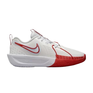 Nike GT Cut 3 GS 'White Picante Red' Blanc sommet/Noir/Gris football/Rouge épicé/Argent métallique FD7033 101