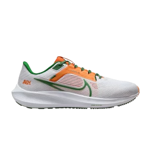 Nike Air Zoom Pegasus 40 'Florida A&M University' Blanc/Orange Horizon/Vert Forteresse DZ5941 100