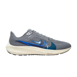 Nike Air Zoom Pegasus 40 Premium 'Quadruple Swoosh - Smoke Grey Racer Blue' Gris fumée/Multicolore/Lait de coco/Poussière de photons/Bleu course FB7179 002