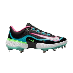 Nike Alpha Huarache Elite 4 Low 'Black Teal Pink' Noir/Thiel Nébuleuse/Hyper Rose/Blanc DJ6521 002