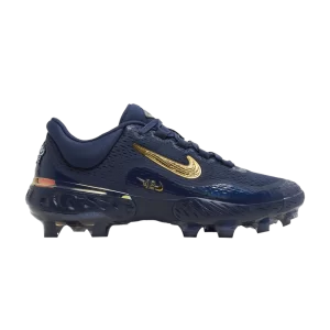 Nike Alpha Huarache Elite 4 Low 'Jackie Robinson Day' Flotte de minuit/Flotte de minuit/Or métallique FZ1362 400