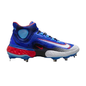 Nike Alpha Huarache Elite 4 Mid Premium 'Father's Day' Bleu clair/Cramoisi brillant/Noir/Blanc FJ8877 400