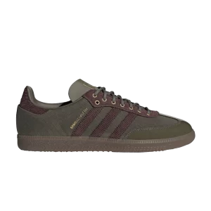 adidas ALWAYTH x Samba 'Olive Strata' Baskets Olive stratum/Ombre marron/Or mat ID3263