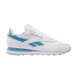 Reebok Angel Reese x Wmns Classic Leather 'Blanc Always Blue' Baskets Argent/Always Bleu/Blanc 100213073
