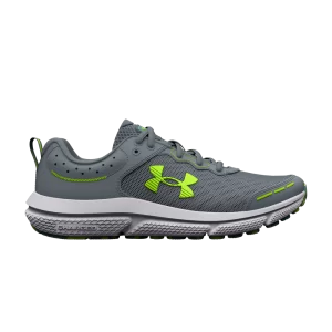 Under Armour Assert 10 AC GS 'Gravel Lime Surge' Baskets Gravel/Bleu Glacier/Lime Splash 3026182 102