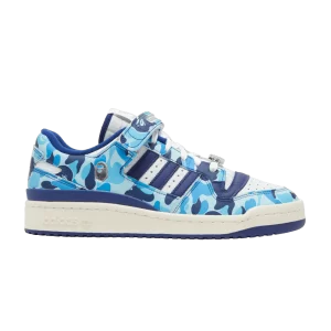 adidas BAPE x Forum Low 84 '30th Anniversary – Bleu' Blanc nuage/Couleur fournisseur/Couleur blanc ID4772