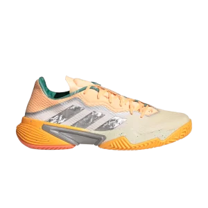 Baskets adidas Barricade 'White Tint Acid Orange' Nuance blanche/Taupe métallisé/Orange acide HQ8416