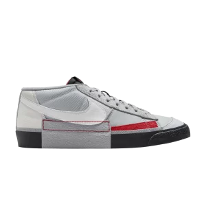Nike Blazer Low Pro Club 'Wolf Grey University Red' Gris loup/Platine pur/Rouge université/Blanc sommet FJ3694 002