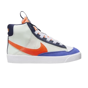 Nike Blazer Mid '77 SE PS 'Midnight Navy Team Orange' Blanc/Argent clair/Midnight Fleet/Team Orange FQ7412 100