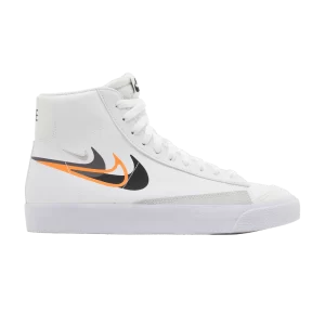 Nike Blazer Mid Next Nature GS 'Multi-Swoosh - Blanc Mandarin Brillant' Blanc/Mandarin Brillant/Frêne Moyen/Noir FN7788 100