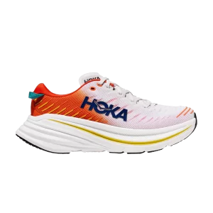 HOKA Bondi X 'Flame' Baskets Blanc de Blancs/Flame 1113512 BBDF