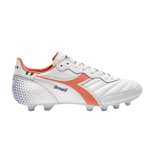 Baskets Diadora Brasil Made in Italy OG GR LT+ MDPU 'White Fresh Salmon' Blanc/Fresh saumon 101 179595 C8001