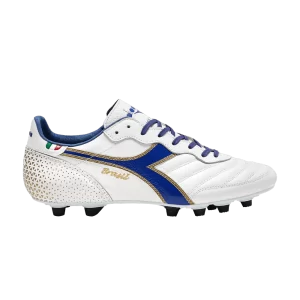 Baskets Diadora Brasil Made in Italy OG GR LT+ MDPU 'White Mazarine Blue' Blanc/Bleu Mazarine/Or 101 179595 D0953
