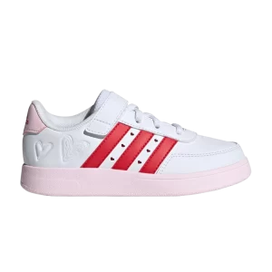 adidas Breaknet 2.0 J 'Valentine's Day' Baskets Nuage blanc/Meilleur écarlate/Rose clair ID5297