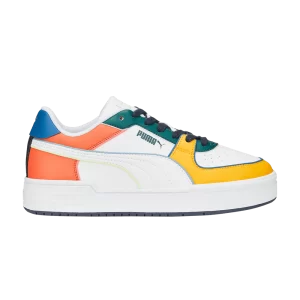Puma CA Pro 'Sum Pop - Colorpop' Baskets Blanc/Vert/Mandarine/Capucine 388557 02