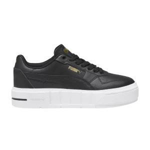 Puma Cali Court Big Kid 'Noir Blanc Or' Baskets Noir/Blanc 394384 02