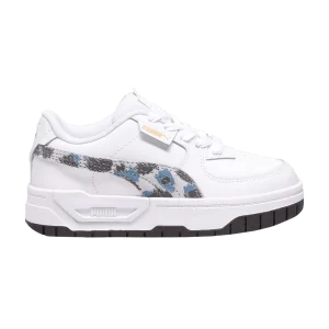 Puma Cali Dream Little Kid 'Animal Print – Blanc Racing Blue 'Baskets Blanc/Racing Bleu 392000 02