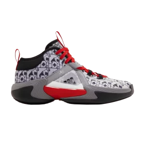 Baskets adidas Candace Parker x Wmns Exhibit Select Mid 'Queen of Cards' Argent métallisé/Better scarlet/Noir IE9339