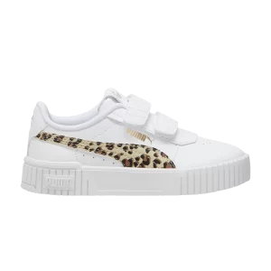 Puma Carina 2.0 Little Kid 'Animal Update' Baskets Blanc/Putty/Or 397423 02