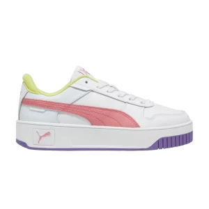 Puma Carina Street Big Kid 'White Passionfruit' Baskets Blanc/Passion Fruit/Argent 393846 09