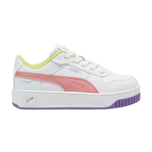Puma Carina Street Little Kid 'White Passionfruit' Baskets Blanc/Passion Fruit/Argent 393847 09