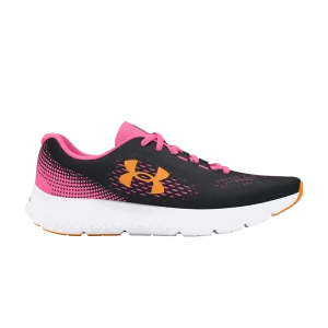 Under Armour Charged Rogue 4 GS 'Black Fluo Pink' Baskets Noir/Rose/Nouveau Orange 3027111 001