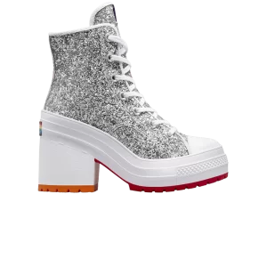 Converse Chuck 70 De Luxe Heel High 'Pride – Proud to Be' Baskets Argent/Rouge/Violet A06028C