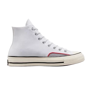 Converse Chuck 70 High '90s Sport - Ghost Town Gris' Blanc/Ghost Town Gris/Rouge A08574C