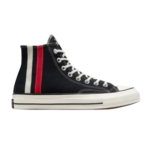 Converse Chuck 70 High 'Archival Stripes – Noir 'Baskets Noir/Rouge/Blanc Vintage A07441C