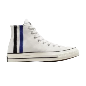 Converse Chuck 70 High 'Archival Stripes – Vintage White' Baskets Vintage Blanc/Bleu clair/Noir A08725C