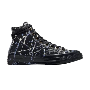 Converse Chuck 70 High 'Paint Splatter – Noir 'Baskets Noir/Aigrette/Thunder Daze Bleu A06541C