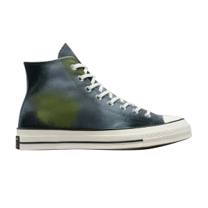 Converse Chuck 70 High 'Spray Paint' Baskets Gris lune/Cyber gris/Herbe A03433C
