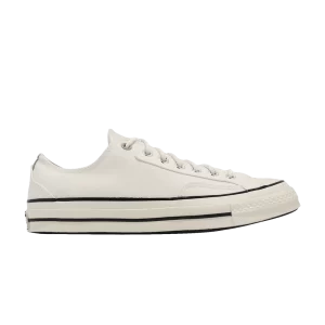 Converse Chuck 70 Low 'Toile & Cuir – Blanc 'Baskets Egret/Beach stone/Noir A08762C