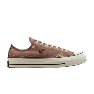 Converse Chuck 70 Low 'Cowboy Embroidery' Baskets Orange brûlé/Aigrette/Noir A03665C