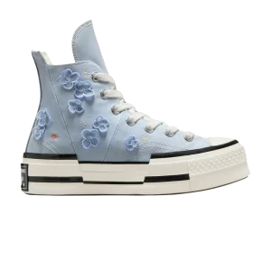 Converse Chuck 70 Plus High '3D Flowers' Baskets Cloudy Daze Gris/Aigrette/Noir A09802C