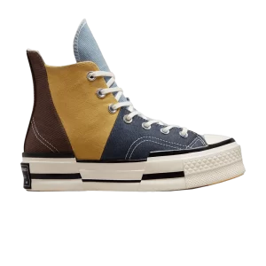 Baskets Converse Chuck 70 Plus High 'Material Mashup' Marron terreux/Marine A02871C