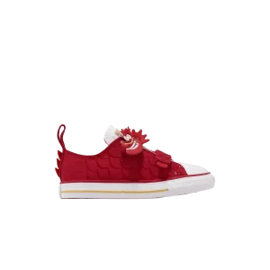 Converse Chuck Taylor All Star Easy-On TD 'Year of the Dragon' Baskets Rouge/Blanc/Or A08838C
