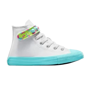 Converse Chuck Taylor All Star EasyOn High PS 'Bubble Strap – Baskets Hyper Brights Blanc/Triple Cyan/Slime Light A07422F