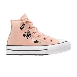 Converse Chuck Taylor All Star EVA Lift High PS 'Butterflies' Baskets Pêche Doux/Blanc/Noir A07356C