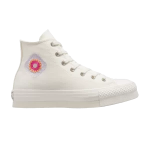 Converse Chuck Taylor All Star EVA Lift Platform High GS 'Festival Florals' Baskets Egret/Vintage blanc A06084C