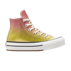 Converse Chuck Taylor All Star EVA Lift Platform High PS 'Citrus Glitz' Baskets comme jaune beurre/Donut Glaze/Blanc A07697C