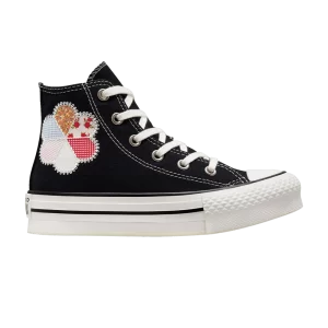 Converse Chuck Taylor All Star EVA Lift Platform High PS 'Crafted Patchwork' Baskets Noir/Rose Sunrise A05166C