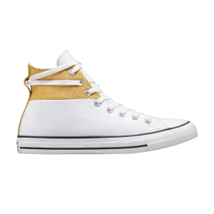 Converse Chuck Taylor All Star High 'Crafted Patchwork – Baskets blanches ouvertes Sesame Blanc/Paysage de dunes/Sésame ouvert A04511F