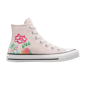 Converse Chuck Taylor All Star High 'Embroidered Mushroom' Baskets Blush Hash/Firestorm/Blanc A12037F