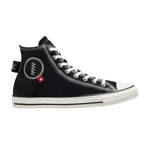 Converse Chuck Taylor All Star High 'Logo Tag – Noir' Baskets Noir/Noir/Aigrette A06105C