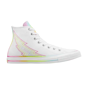 Converse Chuck Taylor All Star High 'Pride 2024' Baskets Blanc/Blanc/Chaos Fuschia A10216C