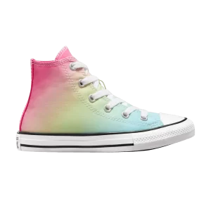 Converse Chuck Taylor All Star High PS 'Bright Ombre' Baskets Triple Cyan/Fuchsia Chaos A08748F